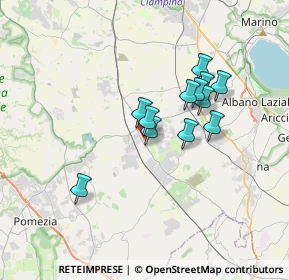 Mappa Via dei Ranuncoli, 00071 Pomezia RM, Italia (2.88333)