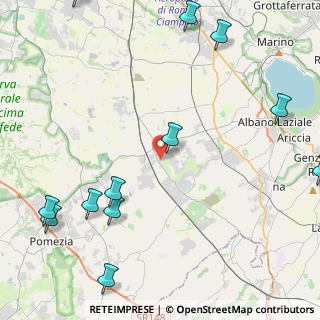 Mappa Via dei Ranuncoli, 00071 Pomezia RM, Italia (6.56583)