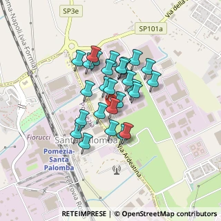 Mappa Via dei Ranuncoli, 00071 Pomezia RM, Italia (0.32593)