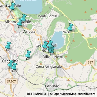 Mappa Via Germano Previtali, 00045 Genzano di Roma RM, Italia (2.5425)