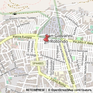 Mappa Via Giovanni Fraticelli, 33, 71013 San Giovanni Rotondo, Foggia (Puglia)