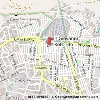 Mappa Via Cristoforo Colombo, Snc, 71013 San Giovanni Rotondo, Foggia (Puglia)