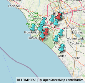 Mappa Lungomare Amerigo Vespucci, 00122 Lido di Ostia RM, Italia (11.7125)