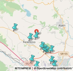 Mappa SP 24, 03013 Ferentino FR, Italia (5.01364)