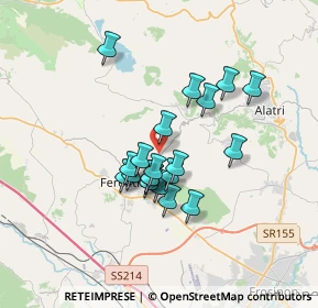 Mappa SP 24, 03013 Ferentino FR, Italia (2.838)