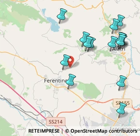 Mappa SP 24, 03013 Ferentino FR, Italia (4.982)