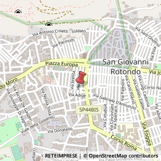 Mappa Via Isonzo, 82, 71013 San Giovanni Rotondo, Foggia (Puglia)