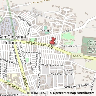 Mappa Via John Fitzgerald Kennedy, 86, 71013 San Giovanni Rotondo, Foggia (Puglia)