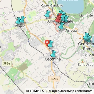 Mappa Via Nettunense, 00042 Ariccia RM, Italia (2.69533)