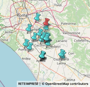 Mappa Via Cencio Baldazzi, 00045 Genzano di Roma RM, Italia (9.6825)