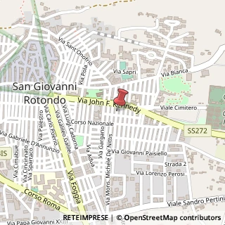 Mappa Via Leonardo Da Vinci, 5, 71013 San Giovanni Rotondo, Foggia (Puglia)