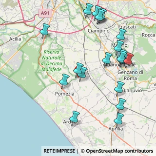 Mappa Via Carpi, 00071 Pomezia RM, Italia (10.3165)