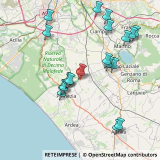 Mappa Via Carpi, 00071 Pomezia RM, Italia (9.369)