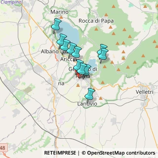Mappa Via Monte Giove, 00045 Genzano di Roma RM, Italia (2.59364)