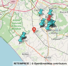 Mappa Via della Zoologia, 00071 Pomezia RM, Italia (7.356)