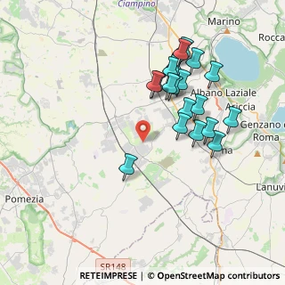 Mappa Via di Valle Caia, 00134 Roma RM, Italia (3.8845)