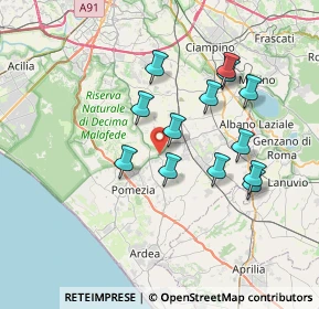 Mappa Via dei Castelli Romani, 00071 Roma RM, Italia (6.94077)