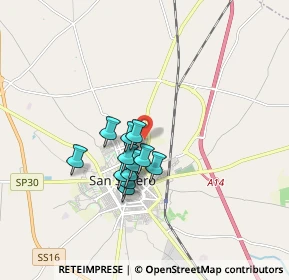 Mappa SS 89 Km 0, 71016 San Severo FG, Italia (1.3425)