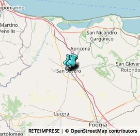 Mappa SS 89 Km 0, 71016 San Severo FG, Italia (9.90909)