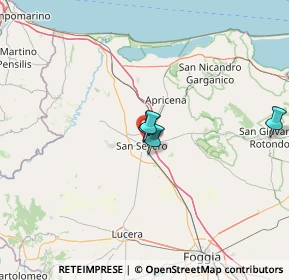 Mappa SS 89 Km 0, 71016 San Severo FG, Italia (54.53833)