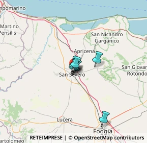 Mappa SS 89 Km 0, 71016 San Severo FG, Italia (36.68533)