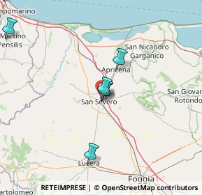 Mappa SS 89 Km 0, 71016 San Severo FG, Italia (34.34231)