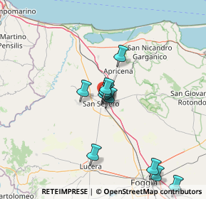 Mappa SS 89 Km 0, 71016 San Severo FG, Italia (18.69154)