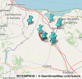 Mappa Via Francesco de Pasquale, 71017 Torremaggiore FG, Italia (9.68083)