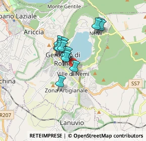 Mappa Viale delle Regioni, 00045 Genzano di Roma RM, Italia (1.29067)