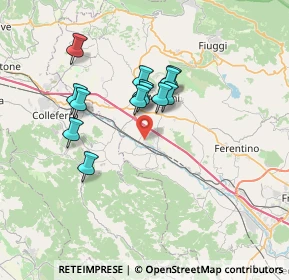 Mappa Via Fratta Rotonda - Località Paduni, 03012 Anagni FR, Italia (6.01923)