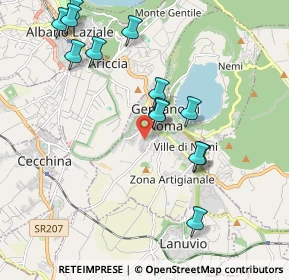 Mappa Via Sorrento, 00045 Genzano di Roma RM, Italia (2.22692)
