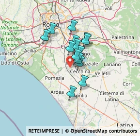 Mappa Via delle Cosmee, 00134 Roma RM, Italia (9.52429)