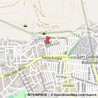Mappa Via Pacinotti, 46/A, 71013 San Giovanni Rotondo, Foggia (Puglia)