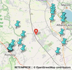 Mappa Via della Motocoltura, 00071 Pomezia RM, Italia (6.1245)