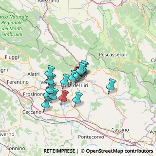 Mappa Via Santa Rosalia, 03039 Sora FR, Italia (10.7975)