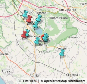 Mappa Via Don Giuseppe Morosini, 00045 Genzano di Roma RM, Italia (6.38636)