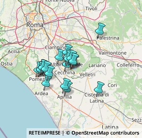 Mappa Via Fratelli Colabona, 00045 Genzano di Roma RM, Italia (10.152)