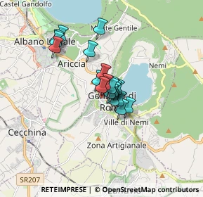 Mappa Via Fratelli Colabona, 00045 Genzano di Roma RM, Italia (1.0835)