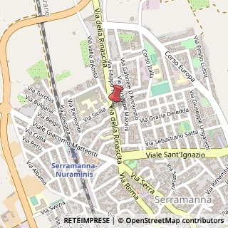 Mappa Via della Rinascita,  52, 09038 Serramanna, Medio Campidano (Sardegna)