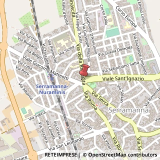 Mappa Piazza Matteotti, 10, 09038 Serramanna, Medio Campidano (Sardegna)