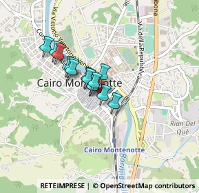 Mappa Via Pietro Toselli, 17014 Cairo Montenotte SV, Italia (0.27786)