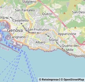 Mappa Albaro, Genova, Italia (1.5015)