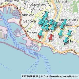 Mappa Via Atto Vannucci, 16128 Genova GE, Italia (0.9105)