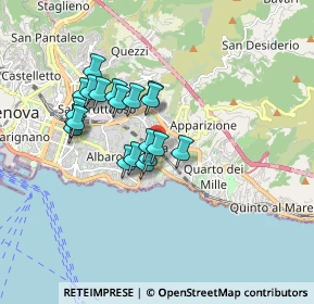 Mappa Via Sturla, 16147 Genova GE, Italia (1.415)