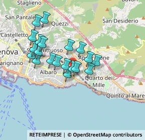 Mappa Via Sturla, 16147 Genova GE, Italia (1.517)