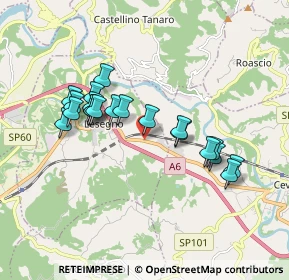 Mappa Regione Pile, 12076 Lesegno CN, Italia (1.653)