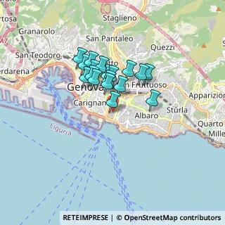 Mappa Via Attilio Odero, 16129 Genova GE, Italia (1.26222)
