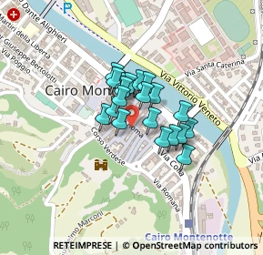 Mappa Via della Valle, 17014 Cairo Montenotte SV, Italia (0.1265)