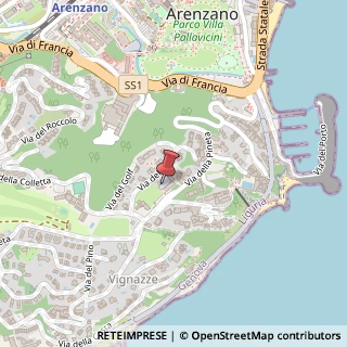 Mappa Piazzetta del Centro, 3, 16011 Arenzano, Genova (Liguria)