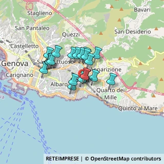 Mappa Via Devoto Luigi, 16147 Genova GE, Italia (1.163)